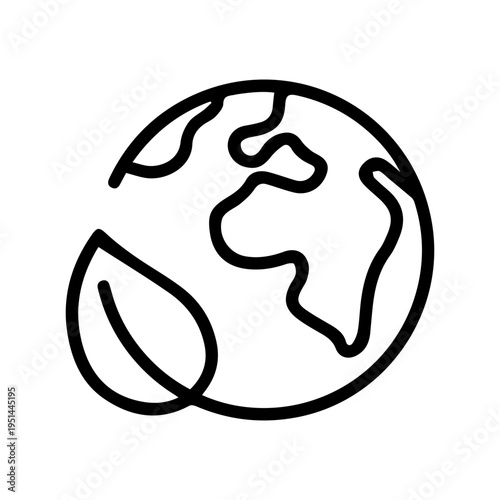 earth and leaf icon