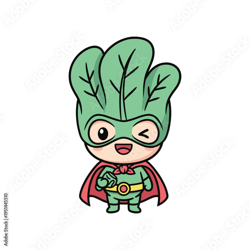 Vegetable Superhero Mascot Commercial