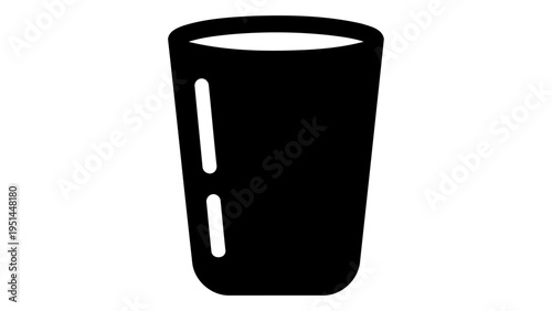 Ceramic bathroom tumbler icon