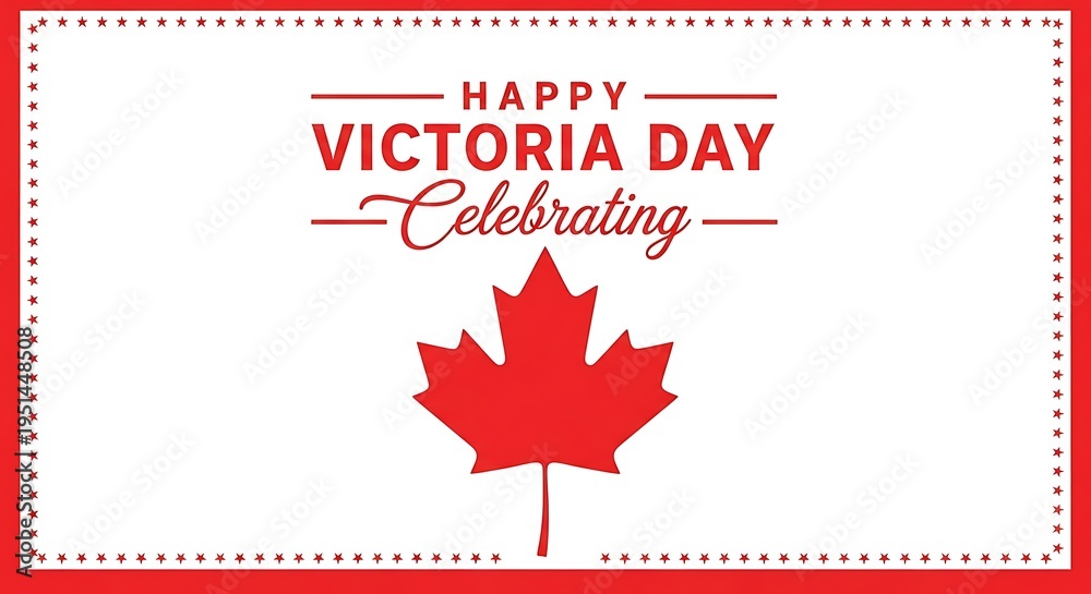 Fototapeta premium Happy victoria day celebrations in canada a royal holiday