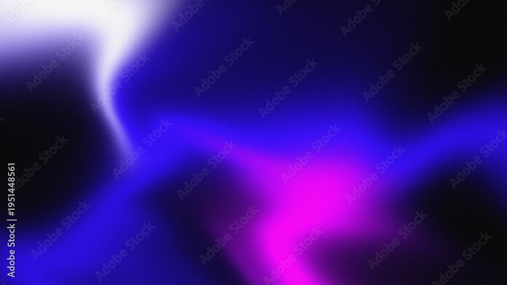 Fototapeta premium Abstract vibrant grainy gradient background with neon blue and pink mesh waves