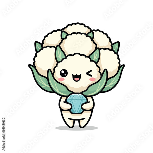 Cauliflower Gem Mascot Commercial