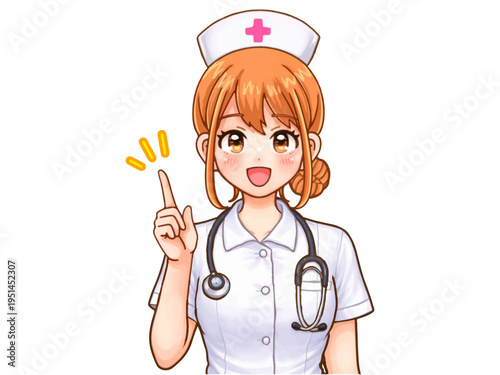 ナースのアニメ系イラスト素材