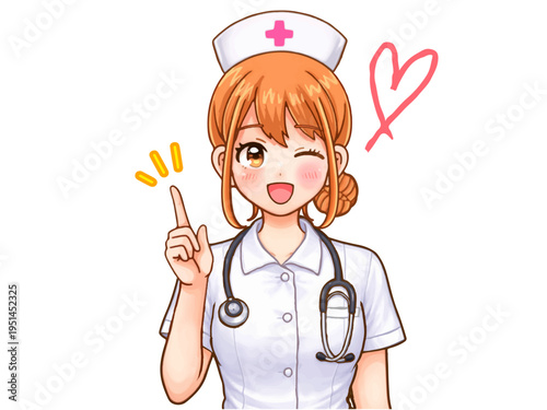 ナースのアニメ系イラスト素材3