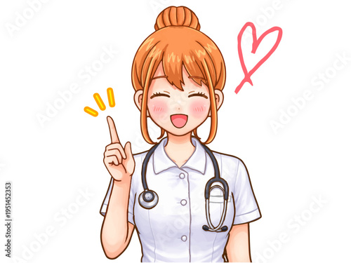 看護師の女性のイラスト素材