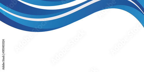 Abstract blue wavy business style background. vector eps10