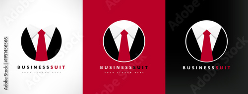 business suit logo clothes vector
