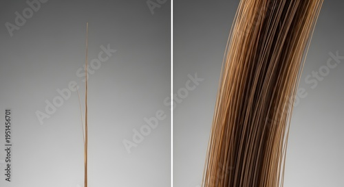 Comparative analysis of single hair strand and hair bundle texture