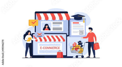 E-commerce Online Shopping & Digital Business Management: Customer Experience, Retail & Learning