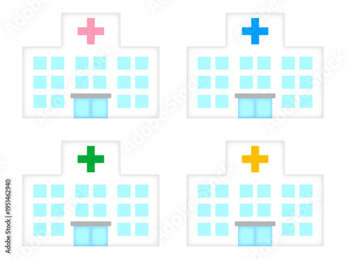 病院のイラスト素材セット