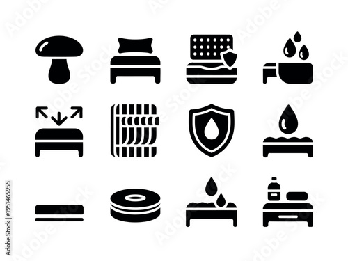 Airflow tile shield icon for drainage water system bathroom ventilation concept in simple vector illustration