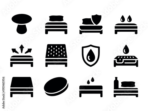 Bathroom drainage and airflow icon with tile shield symbol for water flow protection in vector design