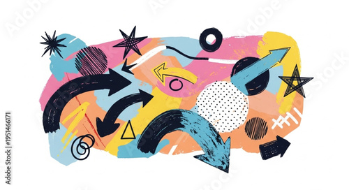 vector illustration of a colorful floral background
