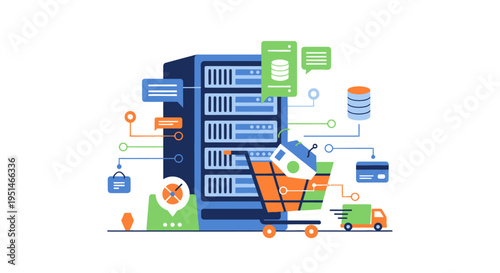 E-commerce Data Management, Cloud Infrastructure & Online Shopping Logistics System