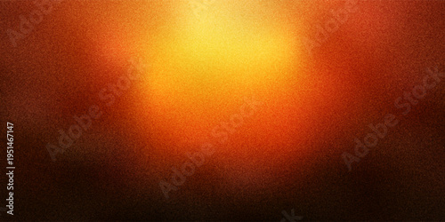 Hazy sun expanding through vibrant warm gradient with grain texture created from thousands of individual dots evokes dreams and nostalgia. Molten glowing circle, sunlike orb or large glowing sphere