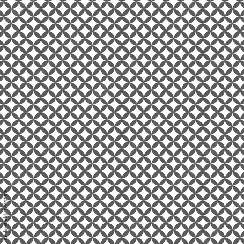 Seamless Circular Geometric Pattern Minimal Monochrome Abstract Background