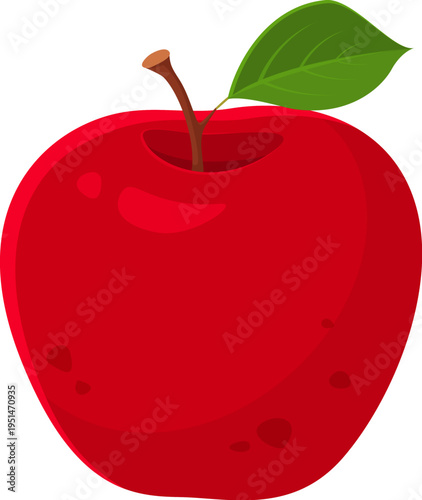 Thanksgiving celebration apple fruit harvest, cartoon autumn object. Thanksgiving season item, fall celebration isolated vector food. October holiday farm harvest with garden ripe red apple fruit