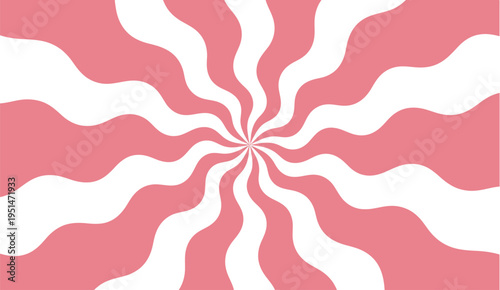 Candy background, pink lollipop vector pattern, swirl radial design, sweet treats illustration, abstract dessert texture, colorful candy, playful pink rays