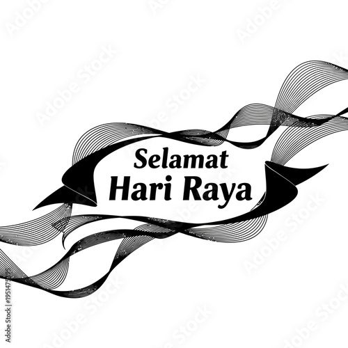 Selamat Hari Raya Greeting Card Design.