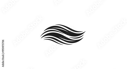 Wallpaper Mural Abstract flowing lines logo design element for various applications Torontodigital.ca