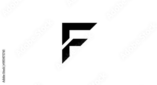 Free Download Abstract graphic illustration of the letter f design in black and white - GFXLoad