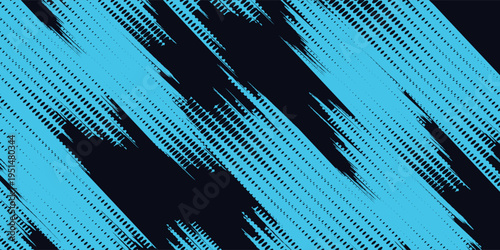 Dark blue stripes grunge abstract geometric background. Retro tech concept.