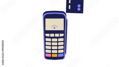 Animation of an Payment terminal