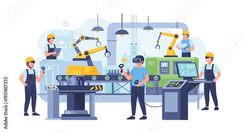 Smart Factory Automation with VR & Robotics: Industry 4.0 Manufacturing Innovation