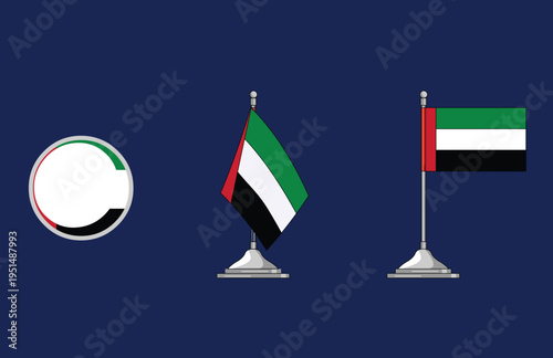 Illustration of Flags of UAE