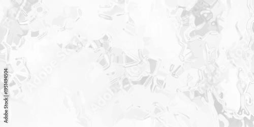 Abstract White and Silver Textured Background with Geometric Crystalline Structures and Subtle Glossy Highlights