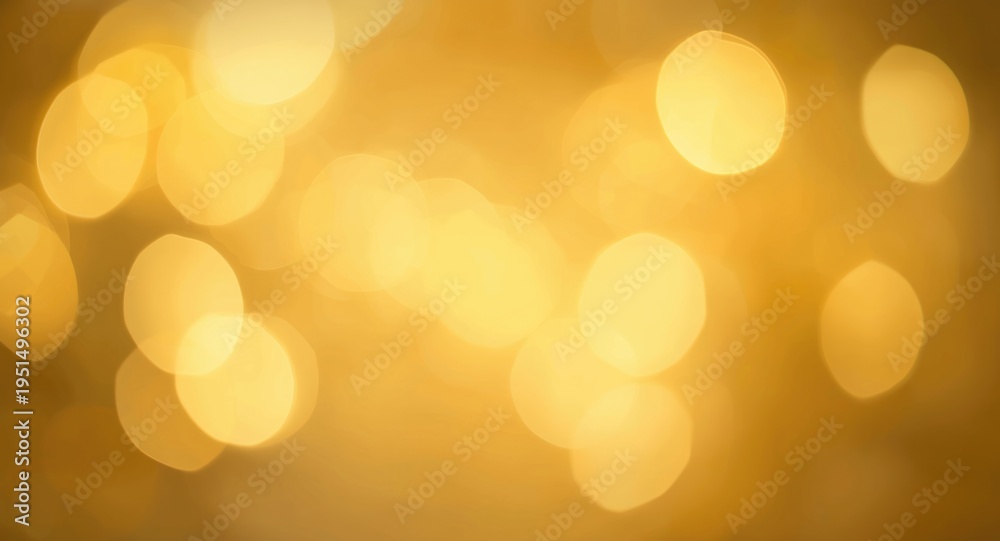 Fototapeta premium Gentle yellow light bokeh background creating a warm and dreamy Christmas feel