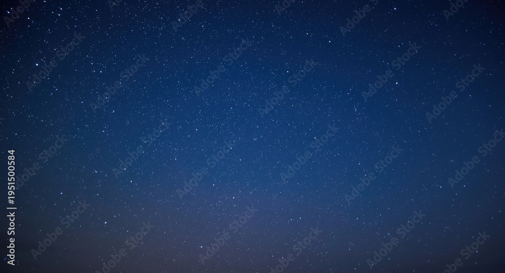 Fototapeta premium Shimmering stars illuminating the sky before dawn