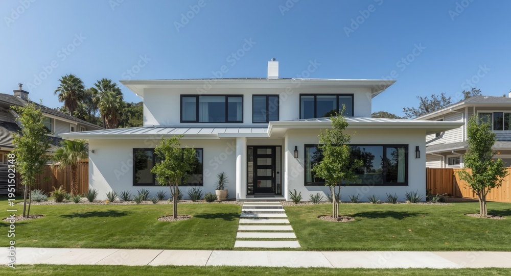 Fototapeta premium Extensive archive of fresh residences featuring modern building techniques