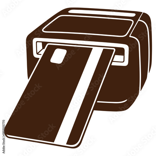 vector illustration of a brown bread