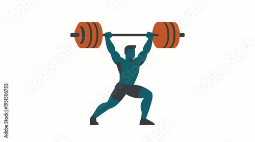 A muscular man lifting a heavy barbell in a gym
