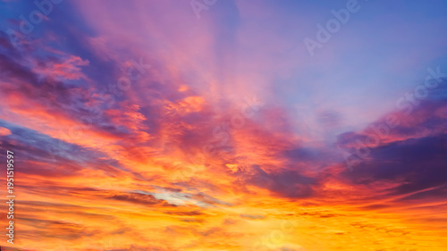 Colorful fall sunrise clouds October 2025