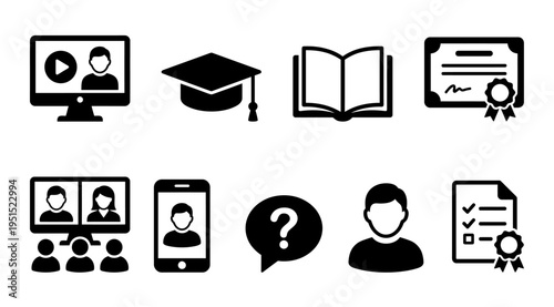 set of icons for web design
