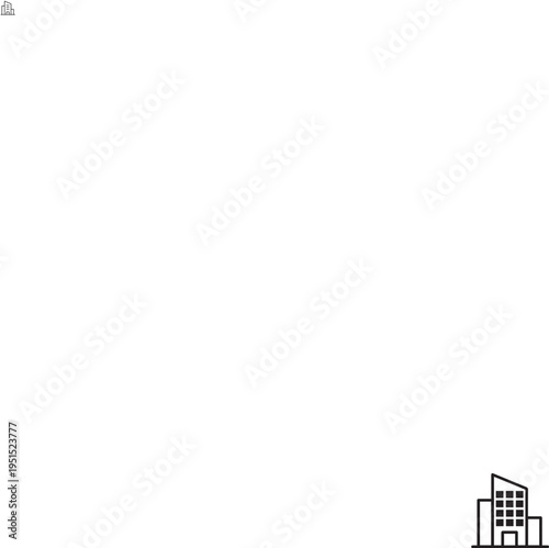 A silhouette of a modern cityscape with sleek skyscrapers and building