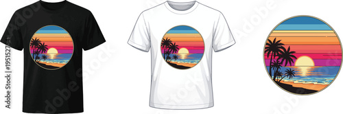 summer vector illlustration t shirt Design 