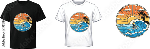 summer vector illlustration t shirt Design 
