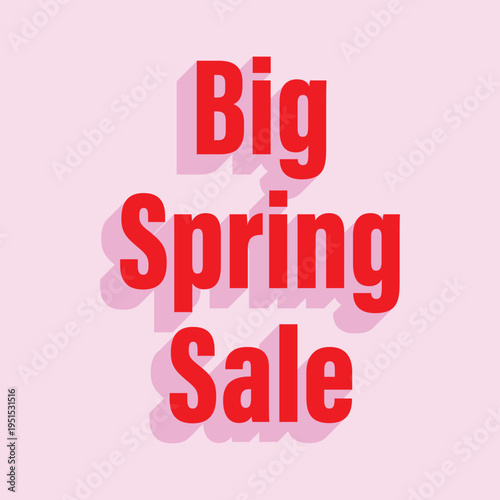 Big Spring Sale label tag