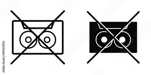 Cassette icon design template