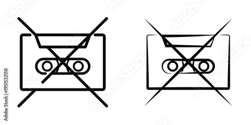 Cassette icon design template