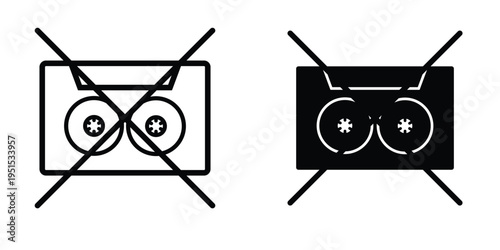 Cassette icon design template