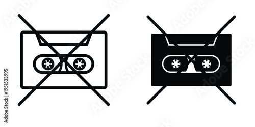 Cassette icon design template