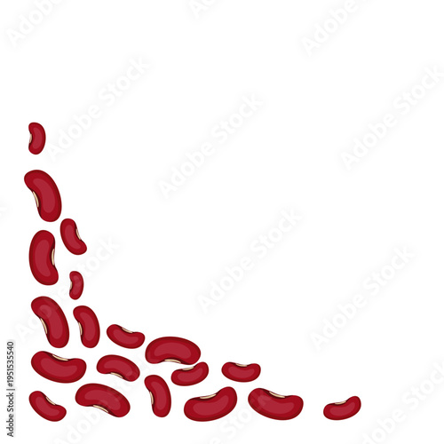 Red beans corner illustration 