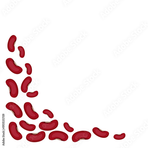 Red beans corner illustration 