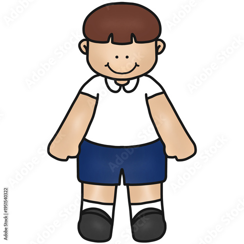 Cute kids in school uniforms