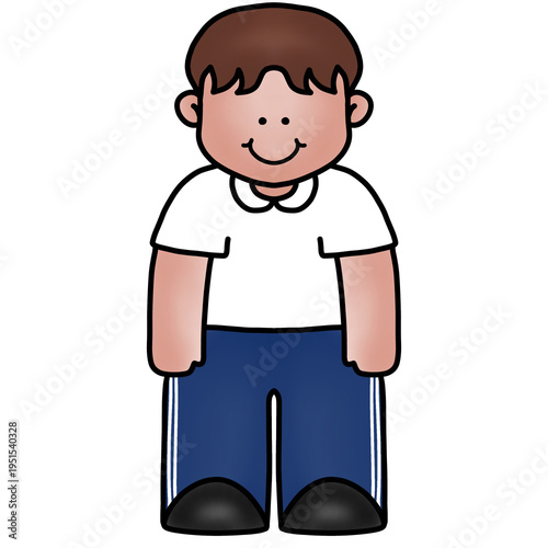 Cute kids in school uniforms