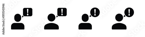 complaint icon designs. Feedback vector icon design signs set